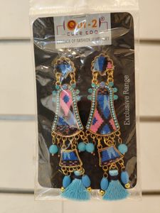 Cute Yellow Flower Heart Earrings