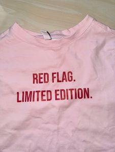 Pink "Red Flag. Limited Edition" T-Shirt