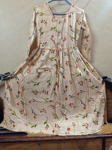 Floral Print Maxi Dress with leggie
