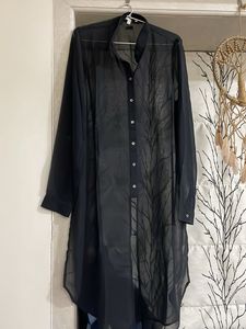 Black Transy Kurta Top