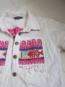 Embroidered Denim Jacket