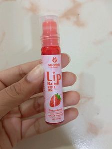 MoolVeda Strawberry Lip Balm Roll On