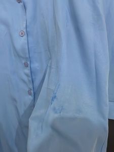 Light Blue Collared Button-Up Shirt