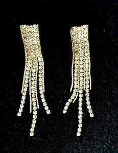 Sparkling Tassel Drop Earrings