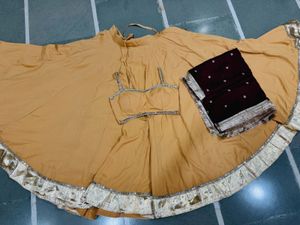 Elegant Yellow Lehenga Choli Set