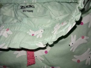 Cute Bunny Print Shorts2