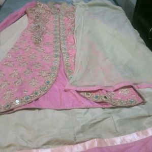 Elegant Pink Indo western