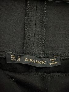 Zara Classic Black High-Waisted Pants