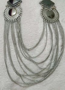Oxidized Silver Maang Tikka