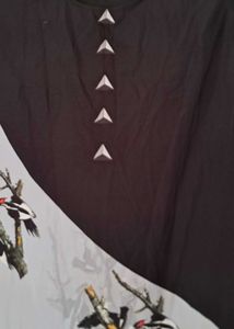 Unique Bird Print Kurta