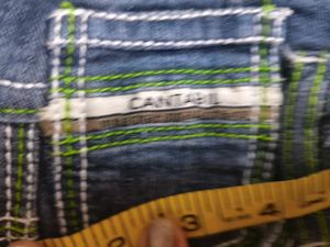 Cantabil Blue Denim Capri Jeans in 32 waist
