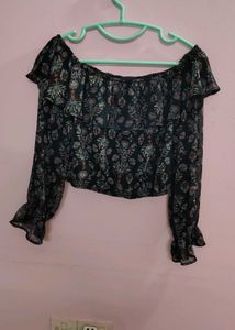 Chic Off-Shoulder Floral Top