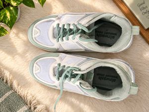 Mint Green &amp; White Sneakers