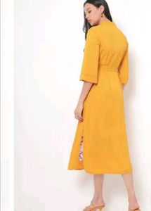 Elegant Yellow Robe
