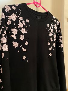 Black Cherry Blossom Crewneck Sweatshirt