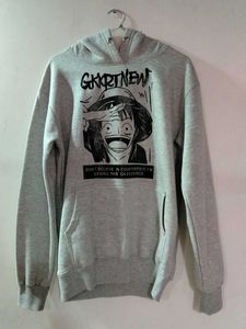 Grey luffy Graphic Hoodie