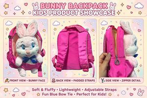 Cute Pink Bunny Backpack