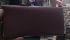 Chic Burgundy Wallet with Bow Detail