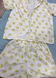 Cute Smiley Face Pajama Set