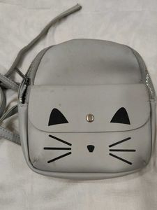Cute Cat Face Mini Backpack