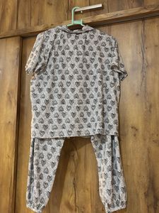 Cozy Heart Print Pajama Set