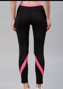 Brand New HRX Black &amp; Pink Athletic Leggings