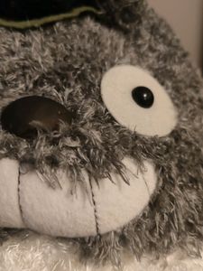 Large 50 Cm Totoro Plush With Dust Bunny On Top