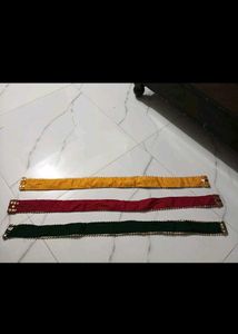 Embroidered Waist Tie Belt Set 3