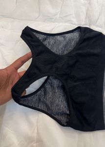 Comfortable Grey and black Sports Bra
