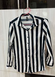 Striped Button-Down Shirt