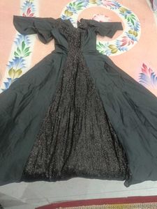 Sparkling Black Ethnic Gown