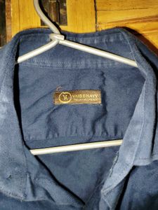 Men's Classic Blue Button-Down Shirt