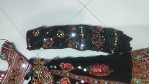 black garba deessLehenga Choli Set