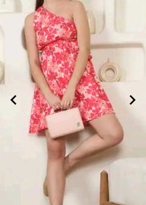 Chic Floral One-Shoulder Dress