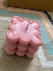 Pink Bubble Candle