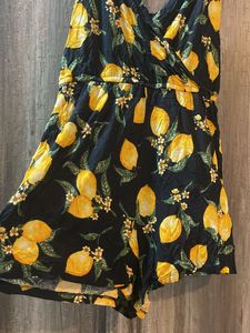 H&amp;M Lemon Print Romper