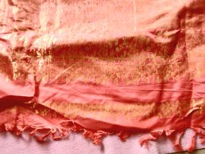Elegant Silk Saree with Gold Print
