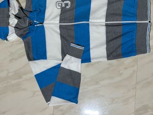 Two Striped Zip-Up Hoodie