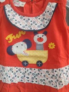 3 Cute 'Fun' Appliqued Baby Dresses