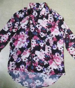 floral zip up jacket