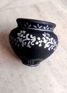 Hand-Painted Decorative Pot