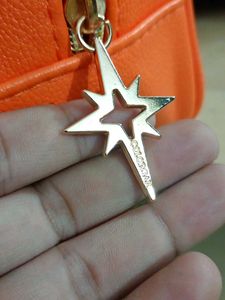 colorbar Orange Cosmetic Pouch with Star Charm