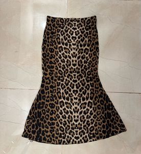 Leopard Print Mermaid Skirt