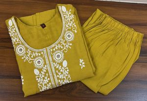 Embroidered Kurta Set🍋