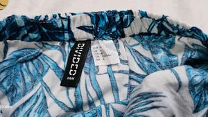 H&amp;M Off-Shoulder Tropical Print Romper