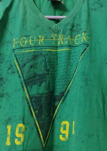 Men's Green Casual T-Shirt