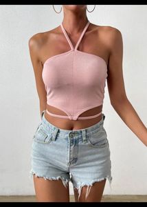 Pink Halter Neck top