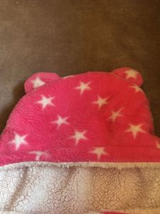 Baby Girl Star Print Hooded Snowsuit