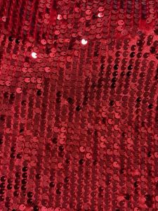 Sparkling Red Sequin Blouse