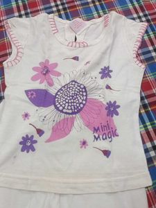 Cute Floral Pajama Set for Girls
